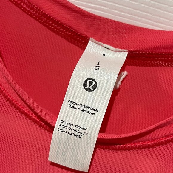 Sz L Lululemon Wundermost Nulu Mesh Long-Sleeve Crewneck Bodysuit - Picture 4 of 8